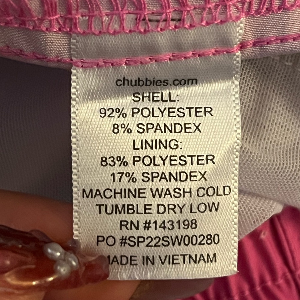 Chubbies Classic Swim Trunk Shorts 5”5  Inseam SZ M - Picture 5 of 5